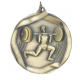Male Weight Lifter 2-1/4" Die Cast Medal